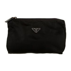 Prada Vela Cosmetic Bag in Black, Great Condition With COA Papers